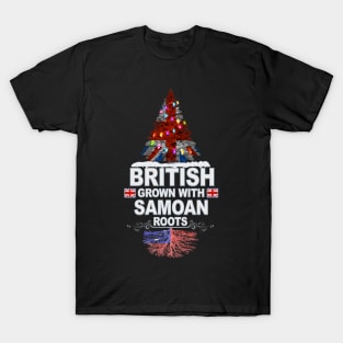 British Grown With Samoan Roots - Gift for Samoan With Roots From Samoa T-Shirt